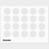 Sticker Rond Points blancs sur gris pâle (Feuille)