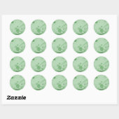 Sticker Rond Points Cercles de tourbillons - Vert (Feuille)