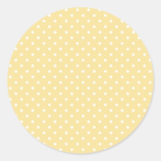 Sticker Rond Points classiques blanc canari - Jaune (Devant)