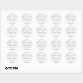 Sticker Rond Points Confetti blanc et argent (Feuille)