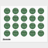 Sticker Rond Points Confetti Vert foncé et Argent (Feuille)