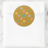Sticker Rond Points d'aquarelle multicolore 4 (Sac)
