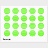 Sticker Rond Points de citron (Feuille)