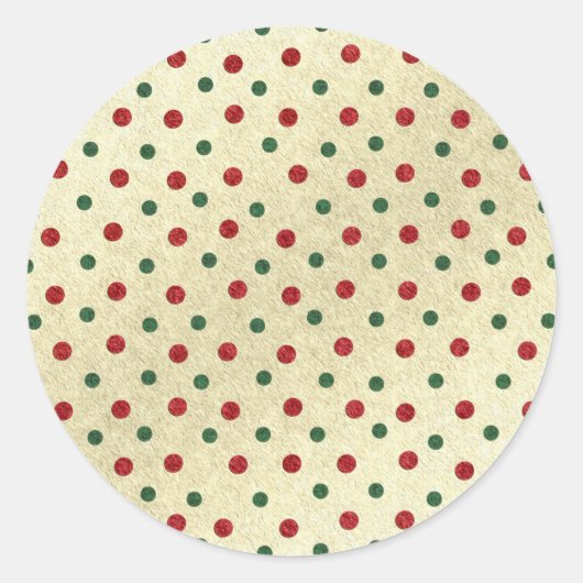 Sticker Rond Points de Noël motif (Devant)