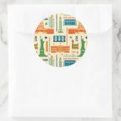 Sticker Rond Points de repère des États-Unis d'Amérique (Sac)