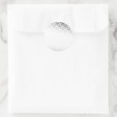 Sticker Rond Points demi-teintes noir et blanc texturés (Sac)