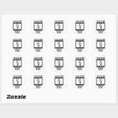 Sticker Rond Points d'expédition (Feuille)