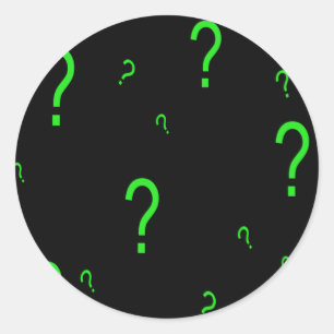 Sticker Rond Points d'interrogation