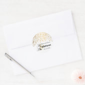 Sticker Rond Points d'or Classy Confetti (Enveloppe)
