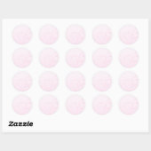 Sticker Rond Points fleuris et roses (Feuille)