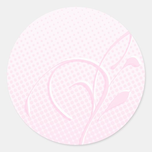 Sticker Rond Points fleuris et roses (Devant)