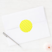 Sticker Rond Points jaune et blanc (Enveloppe)