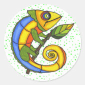 Sticker Rond Points Lizard colorés (Devant)