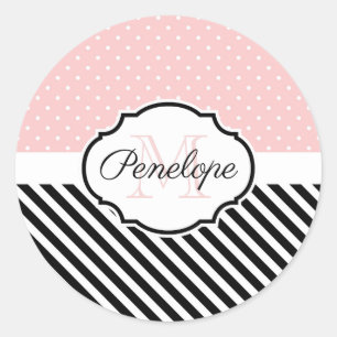 Sticker Rond Points mignons et bandes