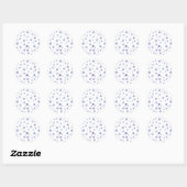 Sticker Rond points noirs peints à la main (Feuille)