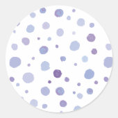 Sticker Rond points noirs peints à la main (Devant)