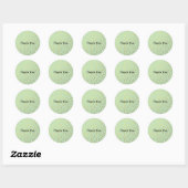 Sticker Rond Points Or Chic Mint (Feuille)