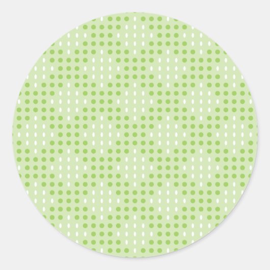 Sticker Rond Points verts plats et Motif ovale (Devant)