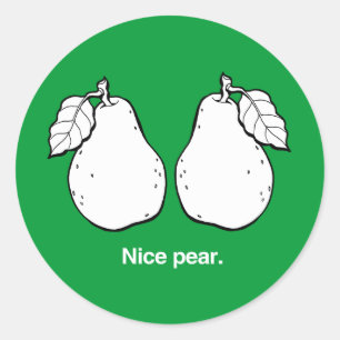 Sticker Rond POIRE AGRÉABLE - BLANC -.png
