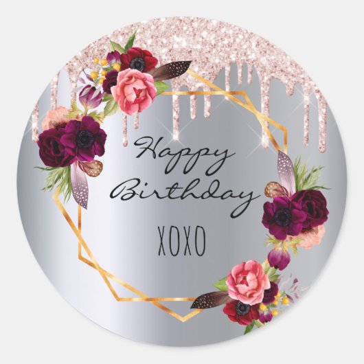 Sticker Rond Poire sifflement blush flotter (Devant)