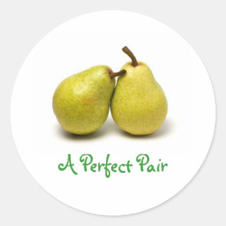 Sticker Rond poire, une paire parfaite