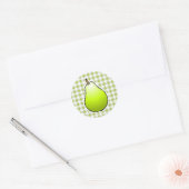Sticker Rond Poire verte douce (Enveloppe)