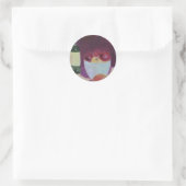 Sticker Rond "Poires et pommes" (Sac)