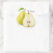 Sticker Rond Poires jaunes (Sac)
