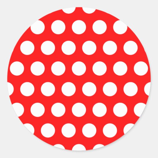 Sticker Rond Pois blancs (Devant)