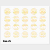 Sticker Rond Pois blancs orange (Feuille)