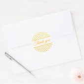 Sticker Rond Pois blancs orange (Enveloppe)