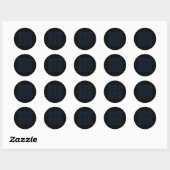 Sticker Rond Pois bleu (Feuille)