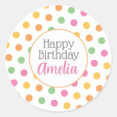 Sticker Rond Pois brillants (Devant)