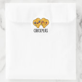 Sticker Rond Pois Chick Funky Food Pun (Sac)