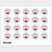 Sticker Rond Pois de biscuits de cuisine (Feuille)
