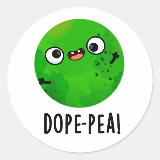 Sticker Rond Pois Dope Dopey Pun de pois Dopey (Devant)