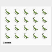 Sticker Rond Pois doux (Feuille)