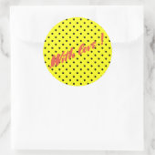 Sticker Rond Pois jaune (Sac)