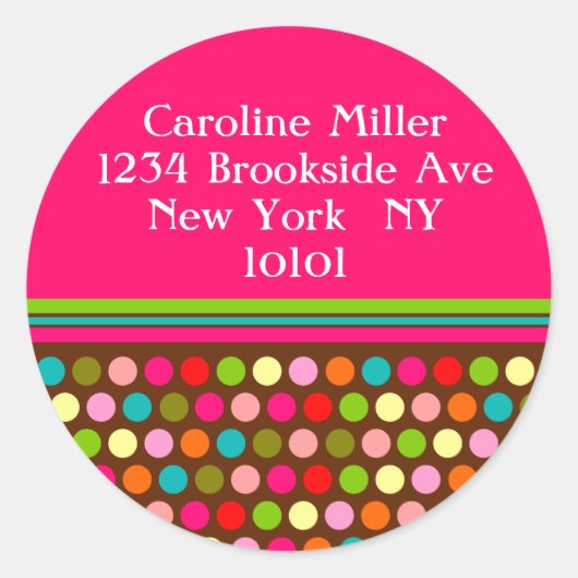 Sticker Rond Pois joueurs (Devant)