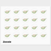 Sticker Rond Pois jumeaux dans un pois (Feuille)