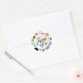 Sticker Rond Pois | MERCI (Enveloppe)