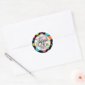 Sticker Rond Pois | MERCI (Enveloppe)