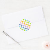 Sticker Rond Pois Pastel Rainbow (Enveloppe)