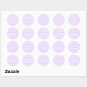 Sticker Rond Pois pastel violet (Feuille)