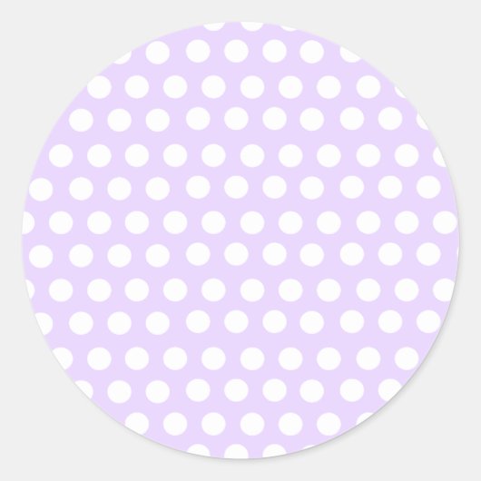 Sticker Rond Pois pastel violet (Devant)