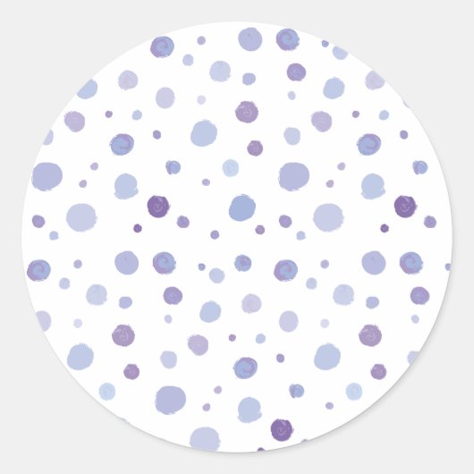 Sticker Rond pois peint à la main (Devant)