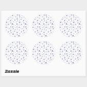Sticker Rond pois peint à la main (Feuille)