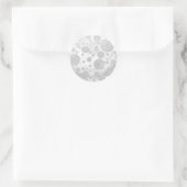 Sticker Rond Pois Rainy Sky Grey (Sac)