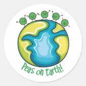 Sticker Rond Pois sur Terre (Devant)