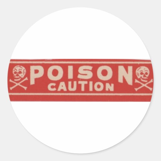 Sticker Rond Poison (Devant)